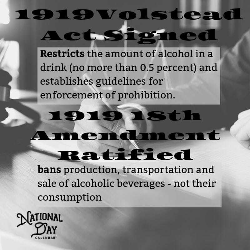 1919 100 years of prohibition history