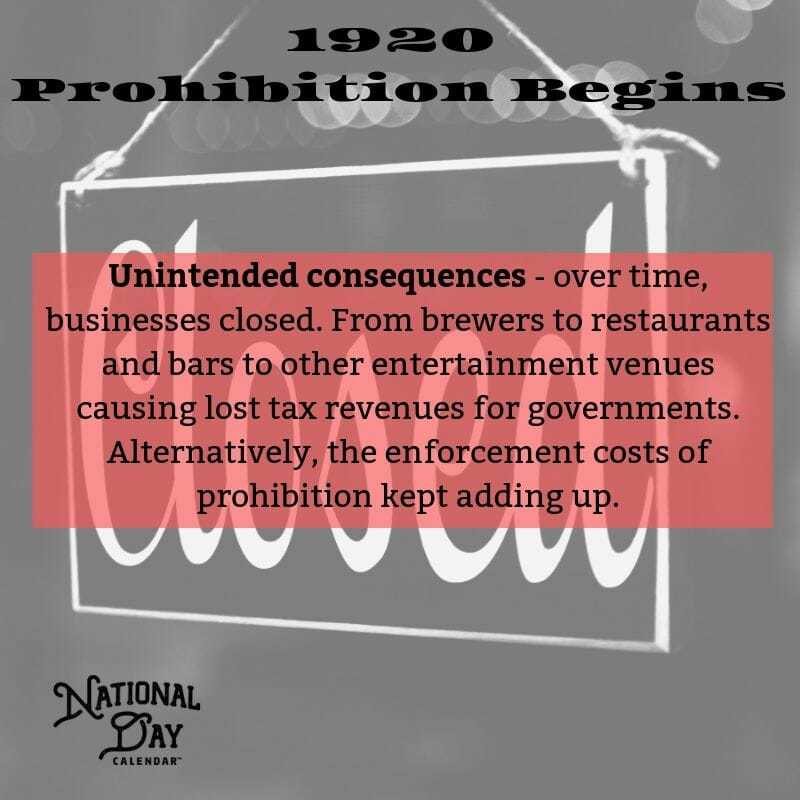 1920 100 years of prohibition history
