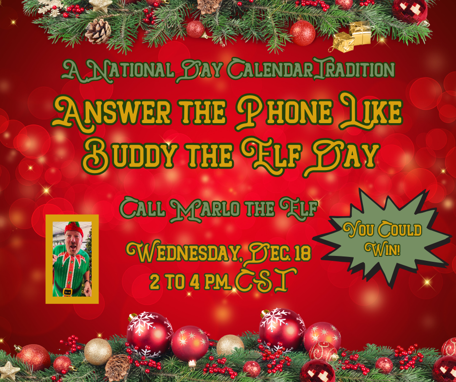 A National Day Calendar Tradition | Buddy the Elf Day Contest