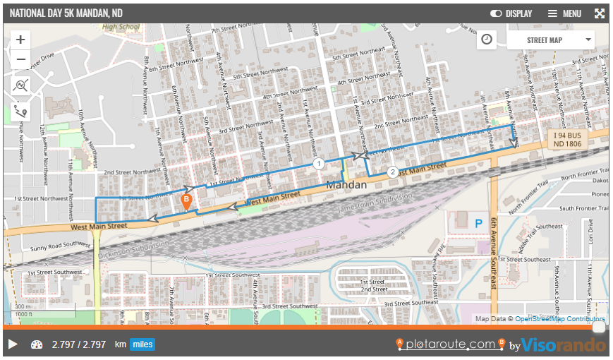 5K Walking Route